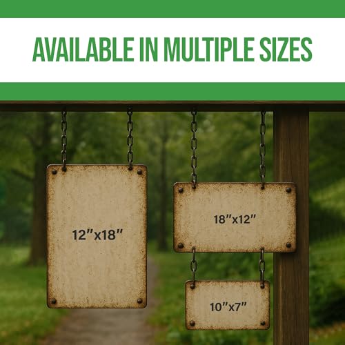 Custom Outdoor Signs by BCB Print - Personalized Metal Wall Art with Your Photo, Text or Logo | Heavy-Duty 1mm Thick Outdoor Decor for Street, Garage & Garden | Made in USA | Multiple Sizes - color: Metal Poster Outdoor