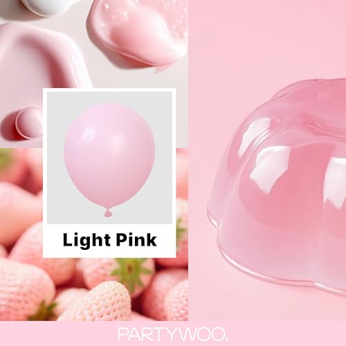 PartyWoo Light Pink Balloons 99pcs Different Sizes of 36 18 12 10 5 Inch Pastel Pale Baby Pink Balloon Arch Kit Garland for Baby Shower Bachelorette Bridal Shower Birthday Party Decorations Pink-Y48 - color: Pink-y48