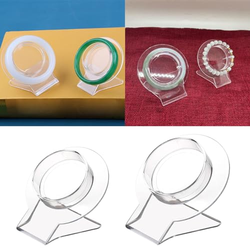 Clear Acrylic Bracelet Display Stand Bangle Display Holder Transparent Shelf Jewelry Showcase Watch Jewelry Organizer Jewelry Storage Rack