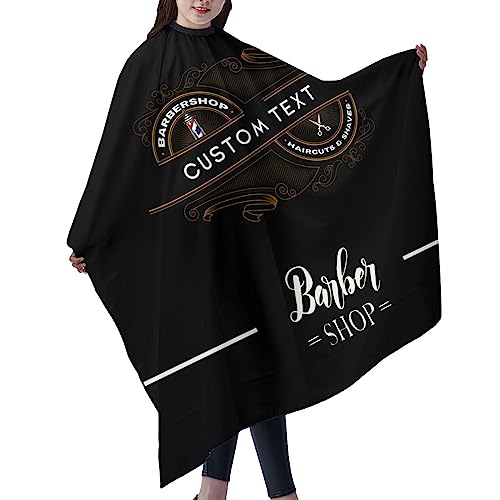 Custom Barber Cape Hairdresser Cape, Personalized Salon Cape for Men, Customized Hair Cutting Cape for Home Salon Barbershop - color: Barber-s2
