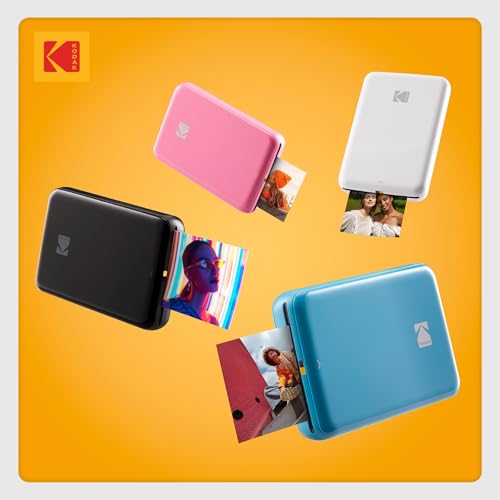 KODAK Step Instant Smartphone Photo Printer, Portable Mini Color Wireless Mobile Printer, Zink 2x3” (5.1x7.5 cm) Sticky-Back Photos, Bluetooth Compatible with iOS & Android Devices, Editing App, White - color: White, style: Printer