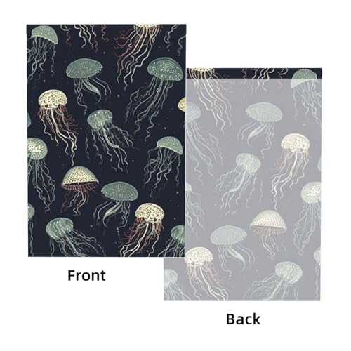 Jellyfish Pattern Backdrop Background for Photography 5x7ft Photobooth Professional Photo Backdrop Curtains Video Photography Studio Photo Backgrounds Banner Booth Background Screen Parties - color: Jellyfish Pattern