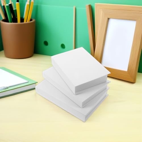 Generic 6pcs Faux Book Set for Decor Stackable White Blank Books - Modern Farmhouse Shelf Styling Model - Aesthetic Coffee Table Mantel Display Props