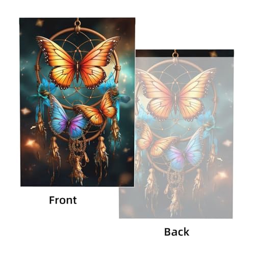 Dream Catcher Butterfly Backdrop Background for Photography 5x7ft Photobooth Professional Photo Backdrop Curtains Video Photography Studio Photo Backgrounds Banner Booth Background Screen Parties - color: Dream Catcher Butterfly