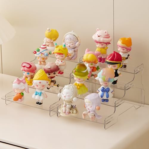 Display Risers, 4 Tier Perfume Organizer Stand,Clear Cupcake Stand Holder,Display Risers for Figures,Cake Shelves Retail (6.5inch-4 pack) - size: 6.5inch-4 Pack