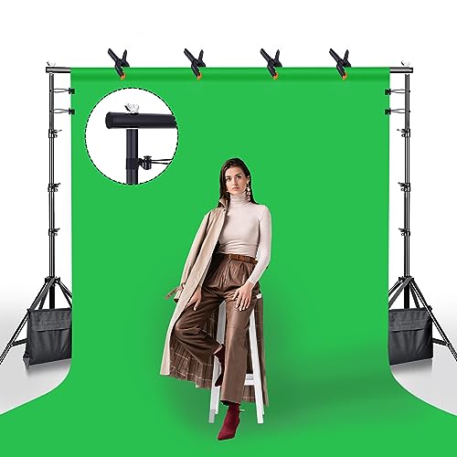 BEIYANG 8.5 x 10 FT Photo Backdrop Stand Kit, Adjustable Background Holder Support System Kit with Carrying Bag, for Photography Video Stutio, Parties Decoration, Advertising Display - size: 8.5*10FT