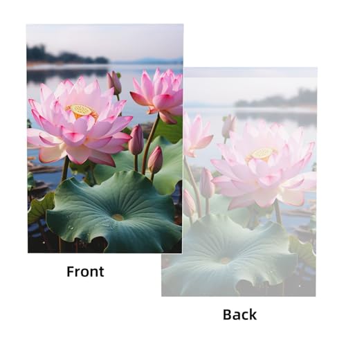 Lakeside Flowers Backdrop Background for Photography 5x7ft Photobooth Professional Photo Backdrop Curtains Video Photography Studio Photo Backgrounds Banner Booth Background Screen Parties - color: Lakeside Flowers