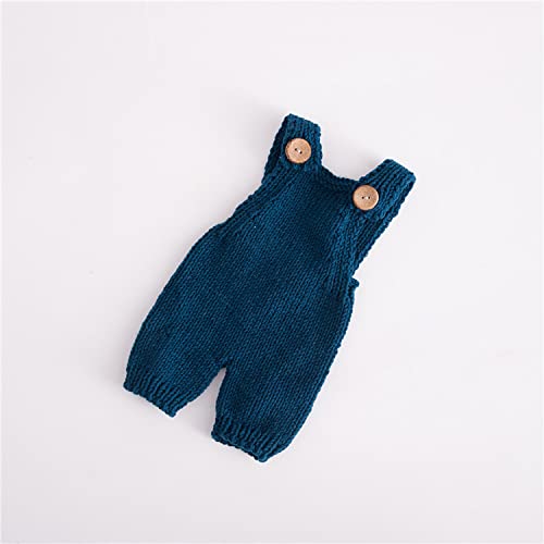 Zeroest Baby Photography Props Boy Girl Photo Shoot Outfits Newborn Crochet Infant Knitted Clothes Mohair Outfit - color: Navy
