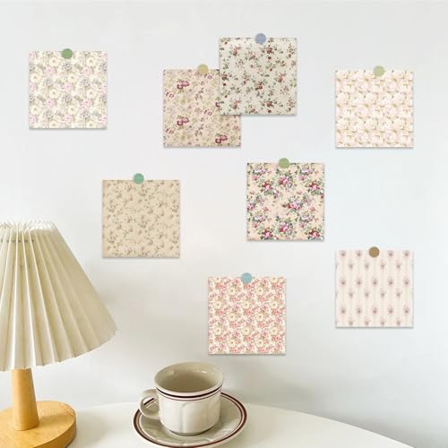PRSTINCOL Scrapbook Paper,16 Sheets 5.8x5.8 Inch Vintage Floral Style Scrapbook Supplies,Single-Sided Vivid Origami Decoupage Paper for DIY Crafts, Card Making, Art Journaling - color: Vintage Floral