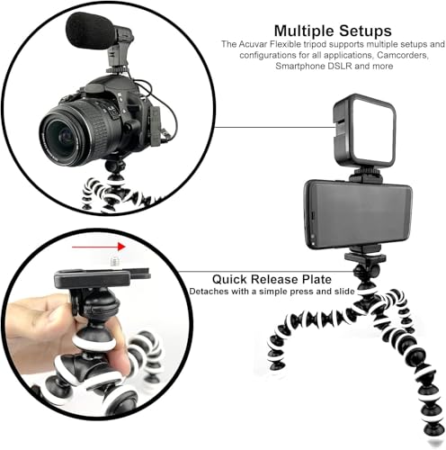 Starter Vlogging Kit for iPhone,with 10" Tripod, 36 LED Light, Phone Holder Mount and Mini Shotgun Microphone for Live Stream, Vlogging, YouTube, Instagram TikTok (5) Complete Creator Kit - size: 5) Complete Creator Kit