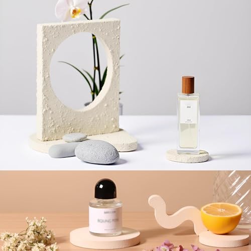 6PCS Product Photography Props: Small Product Photoshoot Props-Wooden Hand Painting Texture Photo Props for Jewelry Cosmetics Mini Items Picture - color: White