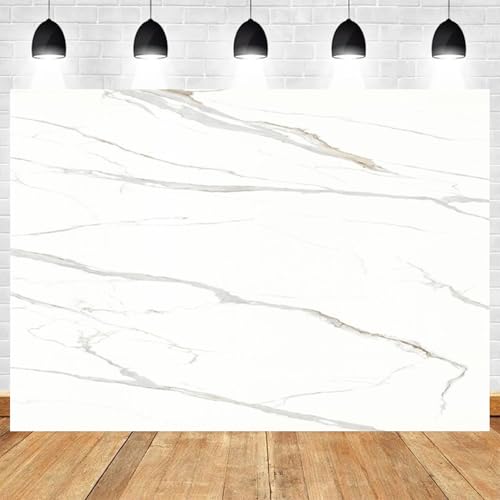 5x3ft White Marble Backdrop Elegant Minimalist Photo Backdrop for Photography Studio Props Party Banner Decoration Video Shooting Background - color: Color 14, size: 5x3ft