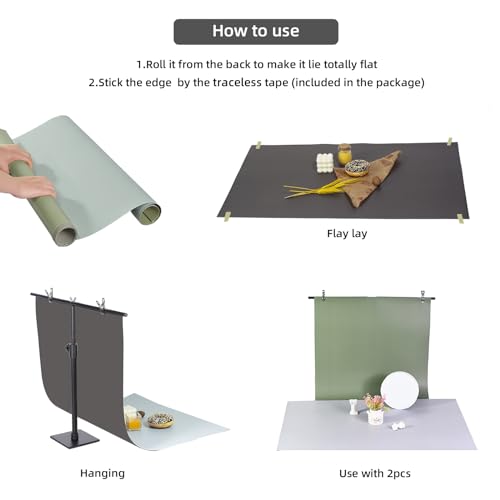 Photography Backdrops Product Photo Background:Small Product Photoshoot Paper kit for Food Jewelry Picture. (Textured 22X 34inch 7pcs/14-color) - color: Textured 7pcs/14color