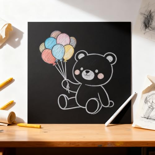 SEUNMUK 150 Pack 11.8 x 11.8 Inch Black Cardstock Paper, 80 lb Printable Black Colored Cardstock, Cover Card Stock for Scrapbooking, Craft Calligraphy, Cards, 216gsm Thickness - size: 11.8 x 11.8 Inch