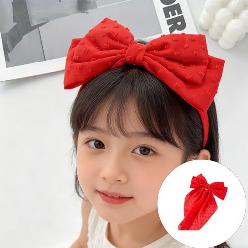 Large Bowknot Hairpin Round Dot Ribbon Hairclip for Women Spring Clip Hair Accessory Modern Styling Hair Decoration