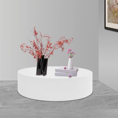 Round Mannequin Display Pedestal Stands Cylinder Stands,Party Event Decor Platform Base Stands For Model Jewelry Display Home Boutiques (White,23.6x5.9in) - color: White,23.6x5.9in