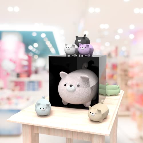 2 Pack 14" Acrylic Display Riser Box with One Open Side No Lid Versatile Glossy Black Square Retail Merchandise Storage Bin or Product Platform by Marketing Holders - size: 14"w x 14"h Black