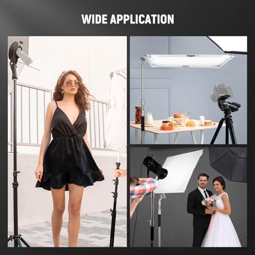 NEEWER Light Diffusion Panel Scrim Kit with Silver/White Reflector Film 35"x35" Foldable Frame with 5/8" Baby Pins Handle for C Stand 3 in 1 Diffuser for Studio Portrait Product Photography, SF9090F - size: 35"x35"