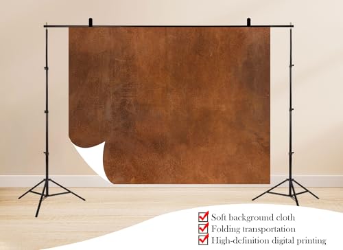 15x10ft Rusty Brown Metal Texture Close-Up Backdrop Weathered Surface Industrial Finish Photo Background Tapestry for Rustic Industrial Decor Party Home Decorations Studio Props - size: 15x10ft