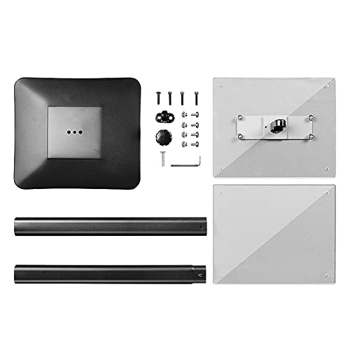 YIYO Sign Stand Poster Stand,adjustable heavy duty pedestal Sign Holder Floor Stand,acrylic frame floor signage standing for display menu 8.5*11 inch,Silver (acrylic frame 8.5*11 Silver)