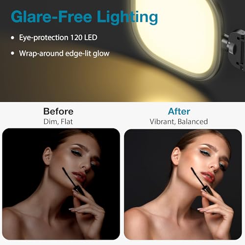 InnoGear Video Conference Light for Computer, 120 LED Streaming Light On-Camera Video Lights for Monitor Camera Lighting Selfie Zoom Lights with 5 Modes for Laptop Webcam Podcast Recording
