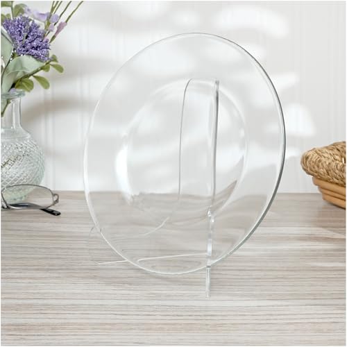 Plymor Clear Acrylic 60-Degree Angle Easel With Shallow Support Ledges, 6" H x 4.5" W x 3.5" D (2 Pack) - size: 6" X 4.5" X 3.5"