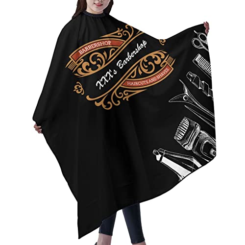 Custom Barber Cape Hairdresser Cape, Personalized Salon Cape for Men, Customized Hair Cutting Cape for Home Salon Barbershop - color: Barber Cuts5
