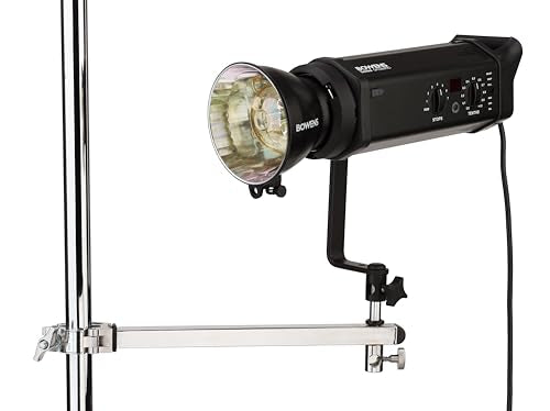 Kupo Sidearm with Baby Pin and Receiver, Heavy Duty Offset Mount for 1.25"–1.5" Tubes in Professional Lighting and Grip Rigging Applications, Silver (KG809012) - style: Sidearm with Baby Pin/Receiver