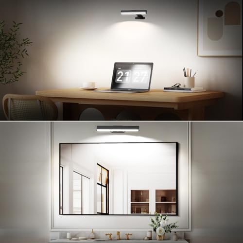 6Pack Wireless Picture Light for Wall Battery Operated Wall Sconces with Remote 3 Lighting LED Painting Light Timer&Dimmable Art Display Lights for Picture Gallery Posters Living Room Home Decor - size: 6Pack Black
