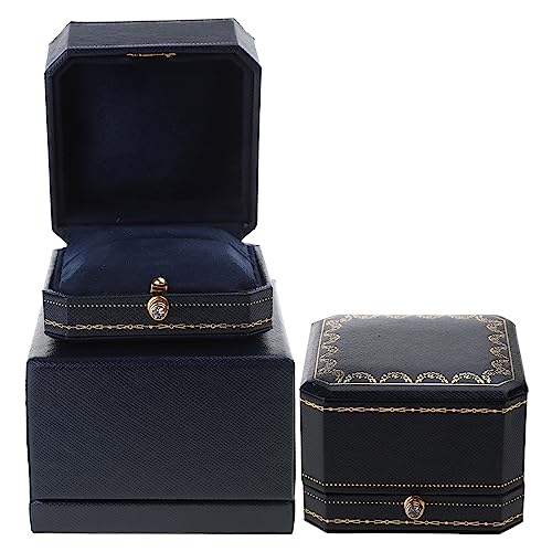 Luxury Box Vintage Jewelry Display Organiser Valentine Wedding Gifts Engagement Prop Bracelets Show Cases - color: Red