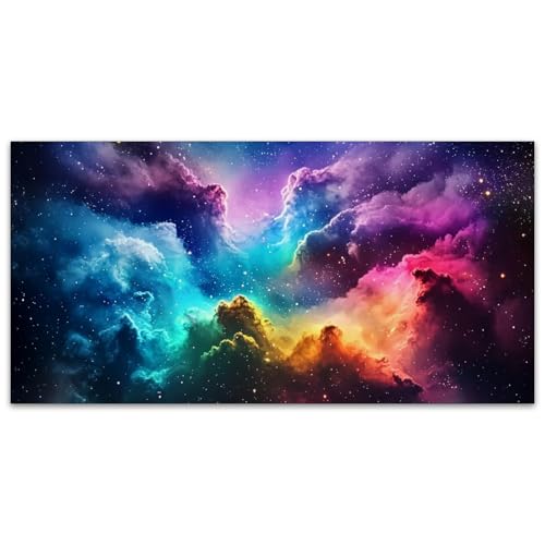 Fluorescent Light Covers for Classroom Ceiling Lights – 2x4ft Backlit Film for Fluorescent Fixtures, Reduce Glare and Eye Strain, Easy to Install – School, Office, Sensory -Starry Night - color: Starry Night