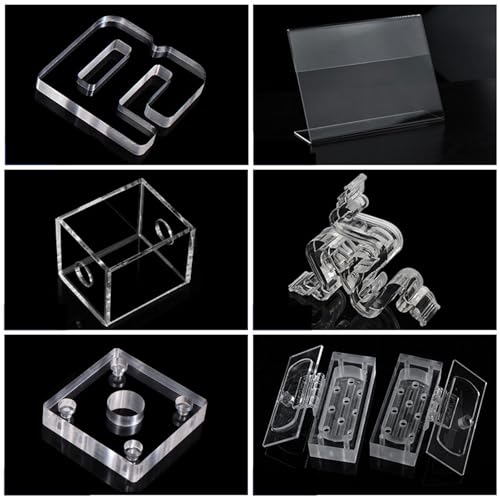 Transparent Acrylic Cubes, 70×70Mm Acrylic Block for Display Product Photography Props Cosmetic Crafts Show,70×70×50mm - size: 70×70×50mm
