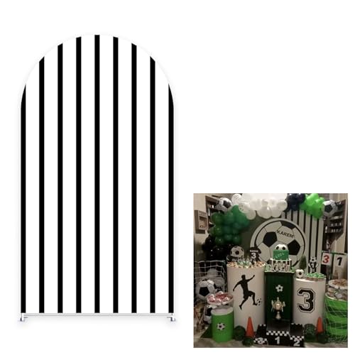 Sports Football Field Birthday Party Arch Backdrop Cover Decors Arch Stand Covers for Boys American Football Lace Baby Shower Balloons Parties (4X7.2ft,GX2826) - color: GX2826, size: 4X7.2ft