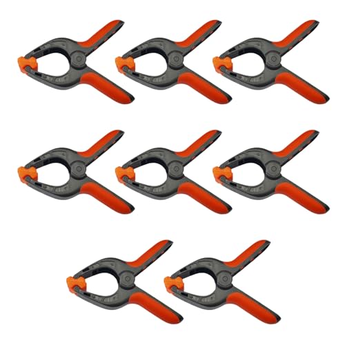 8pcs 4" Woodworking Fixing Tools Spring Clamp Photo Studio Background & Green Screen Fixing Clips for Model Making, Toggle Clamps Wood Fixing Tools Photo Studio Background Pipe Clamp