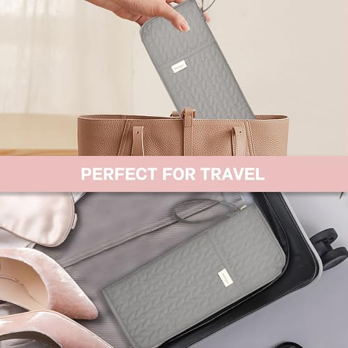 KarSyon Hot Tools Organizer Heat Resistant Mat Case Hair Tools Holder Travel Bag Portable Hair Styling Tools Cover Pouch for Curling Iron,Flat Iron,Hair Straightener (Grey) - color: Grey