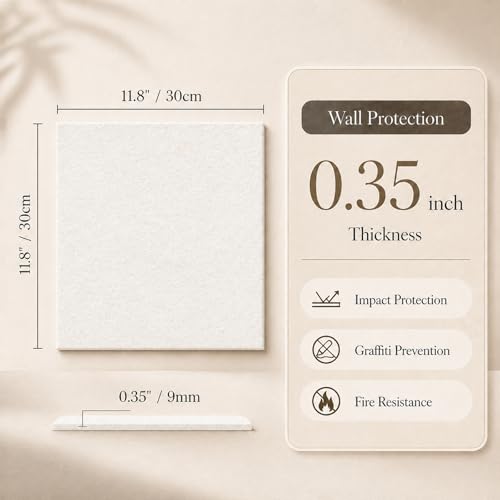 Large Cork Boards for Walls – 36" x 24" Self Adhesive Felt Wall Tiles, Ideal for Office Bulletin Board, Easy to Install Pin Board Photo Board - color: Ivory White, size: 24" X 36"