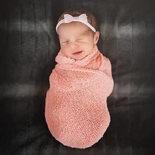 Newborn Photography Props Stretch Newborn Photography Wrap Blanket for Baby Boys Girls Posing Photo Shoot Props - color: Pinkroses