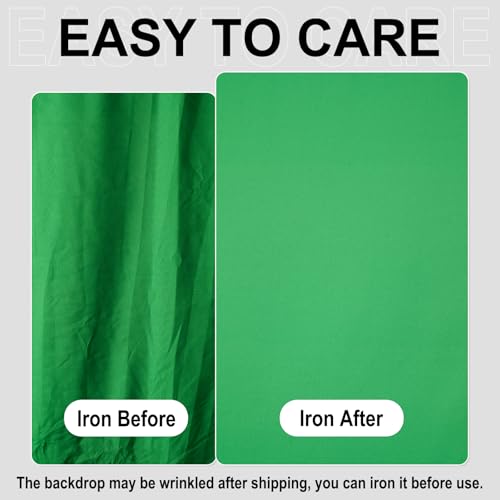 GFCC Green Screen - 6FTX9FT Green Screen Backdrop Photo Backdrop for Photoshoot Background for Photography Screen Video Recording Picture Background - color: Green, size: 6ftx9ft
