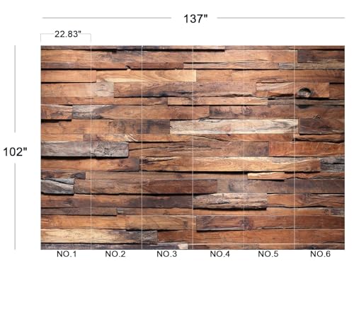 Cliouar-Timber Wood wall Texture Background Mural Wallpaper Peel and Stick 137" x 102" - color: No.21, size: 137" x 102"