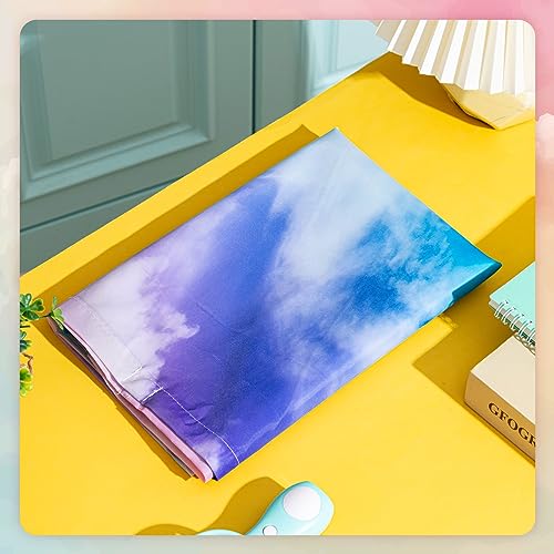 Patelai 4 x 2 Feet Fabric Fluorescent Light Cover for Ceiling Classroom Magnetic Cubicle Shade with 10 Magnets Fluorescent Light Filters for School Home Office Drop Lamp Decor(Sunset) - style: Sunset