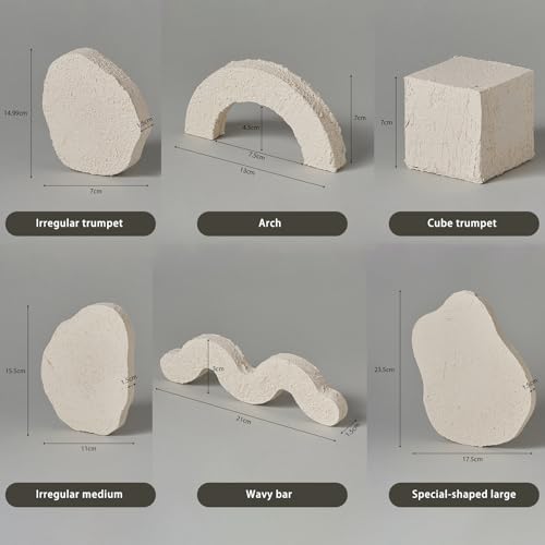 6PCS Product Photography Props: Small Product Photoshoot Props-Wooden Texture Photo Props for Jewelry Cosmetics Mini Items Picture - color: Wood