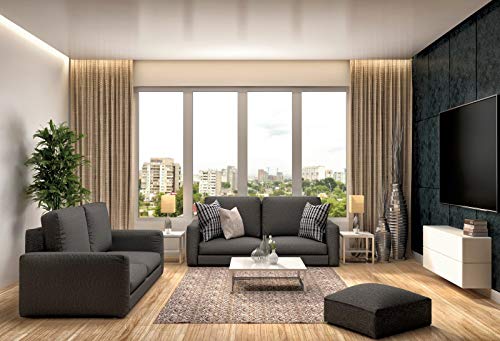 Yeele 7x5ft Living Room Backdrop Modern Sofa Carpet Crystal Chandelier Window Office Zoom Meeting Photography Background Video Conferencing New Lifestyle Photo Studio Props