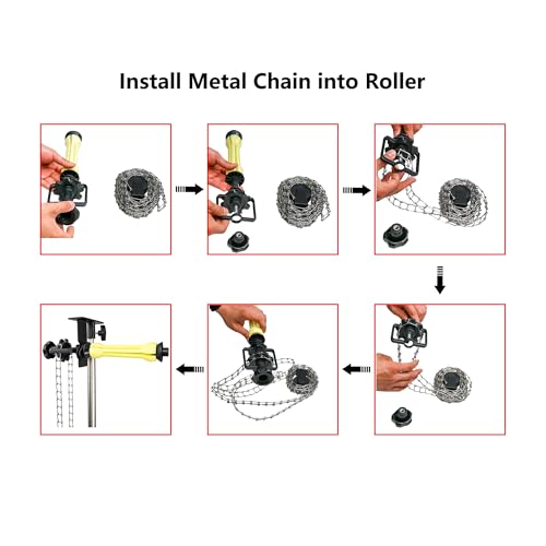 Metal Chain with Weight for Photography Backdrop Roller Support/Paper Drive Set
