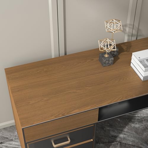 16"x118" Thickened Wood Grain Contact Paper Brown Peel and Stick Wallpaper Self Adhesive Wood Wallpapers Natural Removable Vinyl Wrap Wall Covering for Kitchen Cabintes Desks Shelf Countertops - color: Brown, size: 15.7" x 118"