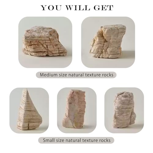 5PCS Original Design Product Photography Backdrop Irregular Natural Texture Rocks Photo Props for Food Jewelry Cosmetic Makeup Photoshoot