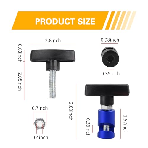 2 PCS Lift Support Clamps, Anti-slip Trunk Hood Strut Holders, Anti-pinch Hood Strut Fixing Clamps, Universal Lift Support Prop Tool for Cars, Trucks, SUVs (Blue) - color: Blue, size: 2 PCS #3