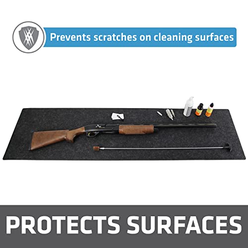 Drymate Gun Cleaning Pad, Premium Gun Cleaning Mat, Absorbent, Waterproof, Durable, Protects Surfaces, Contains Liquids (Made in the USA) - style: Charcoal - (16" x 59")