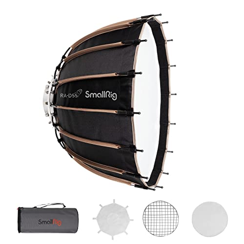 SmallRig Parabolic Softbox Quick Release, Parabolic Softbox, Compatible with SmallRig RC 120D/RC 120B/RC 220D/RC220B and Other Bowens Mount Light (21.6inch/55cm) - size: 21.6inch/55cm