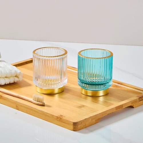 Makeup Brush Holder Organizer,Toothbrush Holders,Desk Pen Pencil Holder,Multifunctional Vintage Glass Brush Cup(S/White/A3-14-US) - color: White, size: Small
