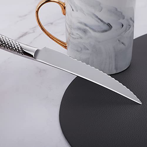 16 Piece Silverware Set,Stainless Steel Flatware Set Spoon and Fork Set for 4,Kitchen Utensil Cutlery Set Mirror Finish Dishwasher Safe Gift Package (silver) - color: Silver